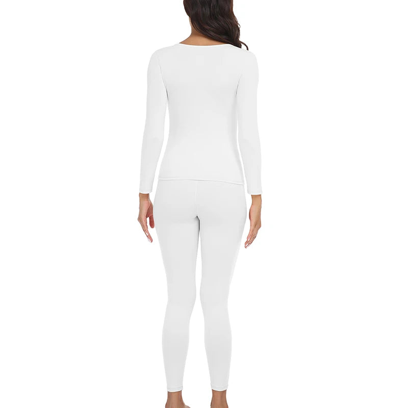 Long Johns Thermal Underwear for Women Base Layer Cold Weather Top Bottom Ultra-Soft Underwear Set