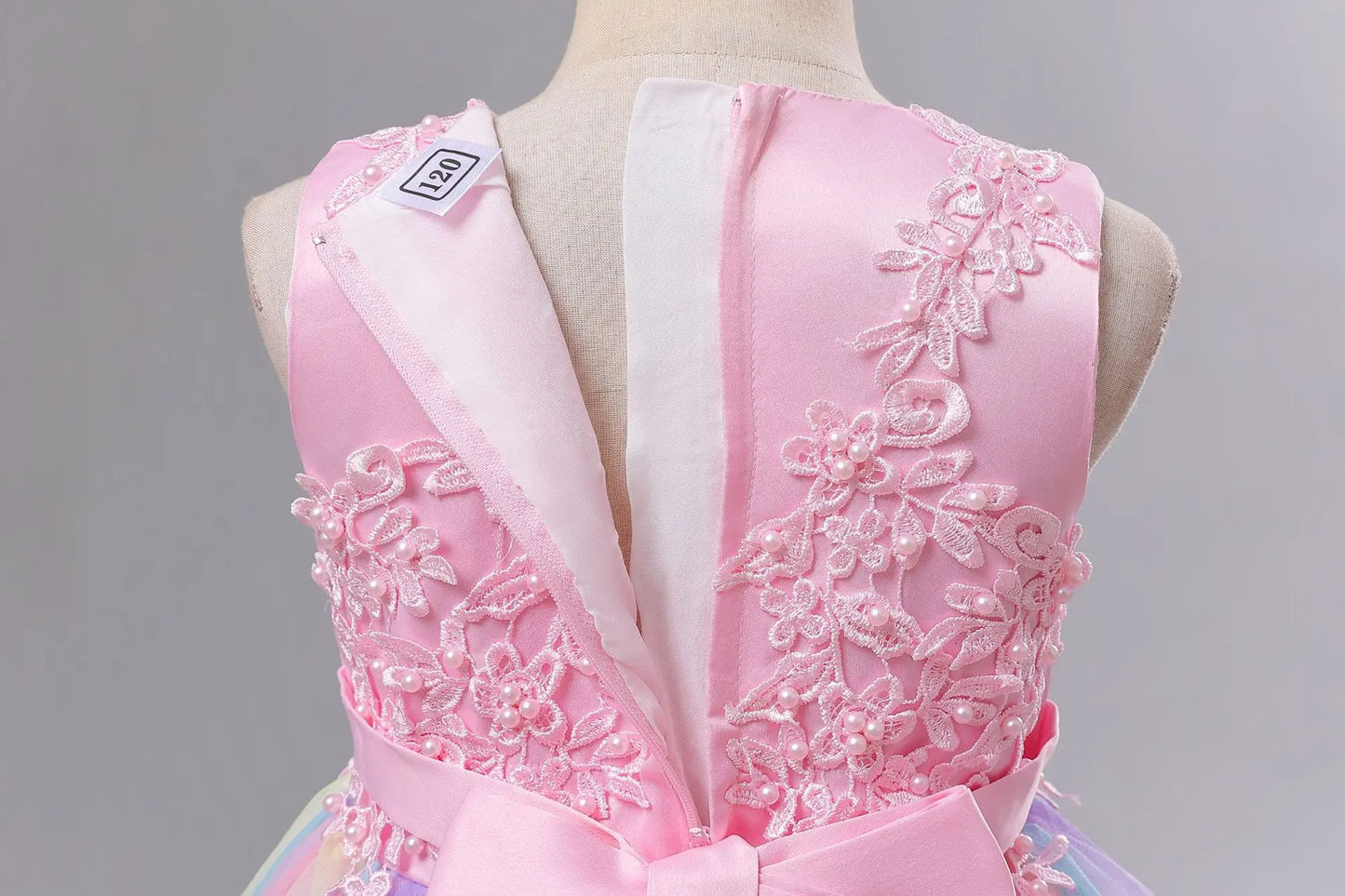 Girls Princess Ball Gown Floral Lace Tutu Dress for Flower Girl / Birthday / Pageant Wedding Party Dress