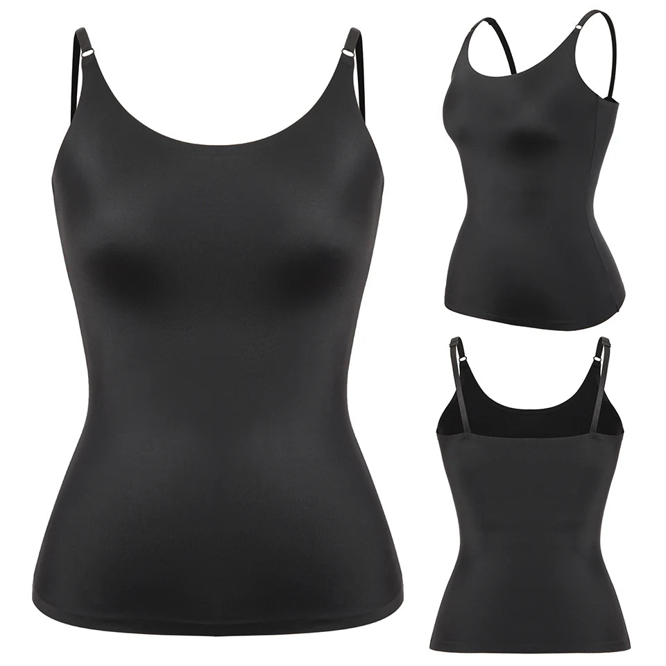 Women Tummy Control Shapewear Smooth Body Shaping Camisole Tank Tops Slimming Underwear Seamless Compression Body Shaper Vest