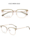 Ultra-light Comfortable Big Eyewear TR90 Pure Titanium Retro Square Optical Prescription Glasses Frame