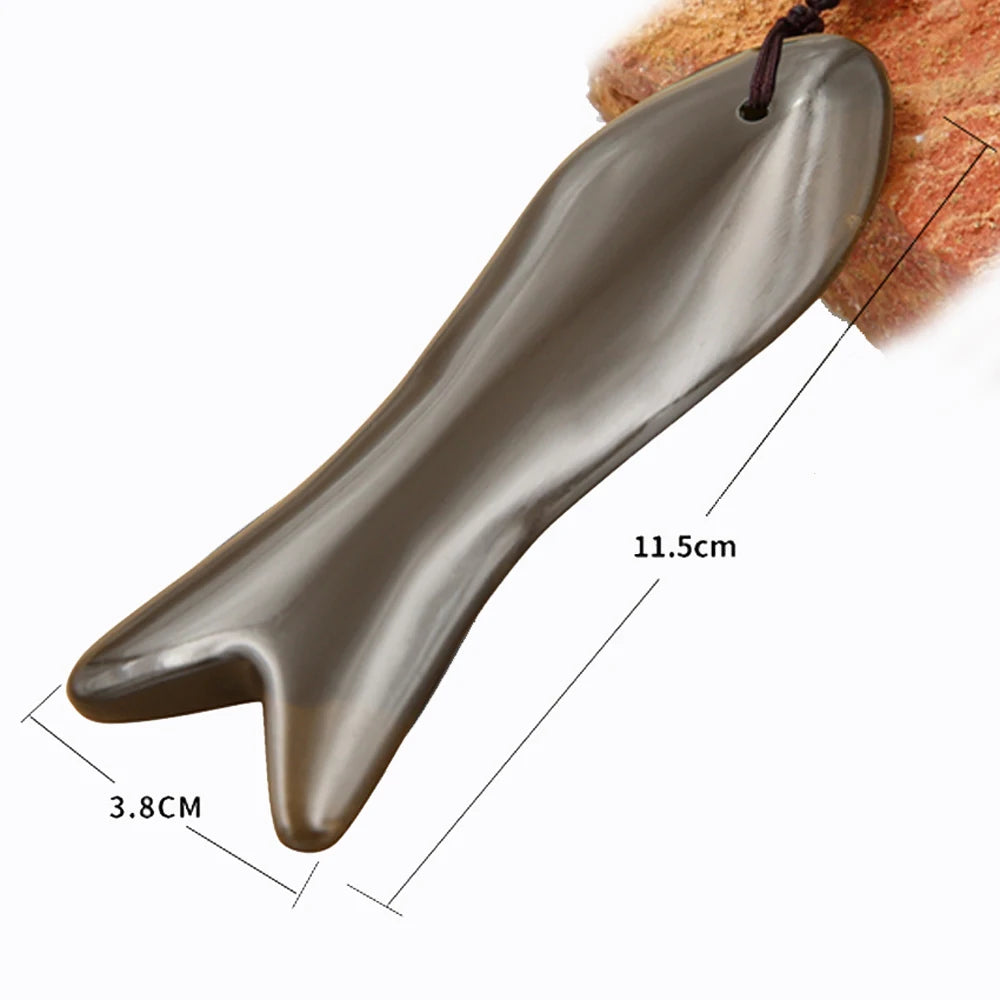 5A grade Si Bin Bian stone guasha tool stone massage guasha kit beauty face meridian scraper anti wrinkle health care