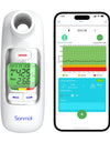 Digital Spirometer Peak Flow Meter for Asthma COPD (PEF) and Forced Expiratory Volume (FEV1) Smart Personal Portable Espirometer