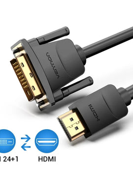 HDMI to DVI Cable Bi-direction HDMI Male 24+1 DVI-D Male Adapter 1080P Converter for Xbox HDTV DVD LCD DVI to HDMI Cable