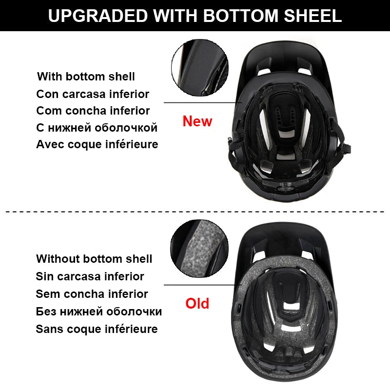 In Mold DH Mountain Bike Helmet Anti Impact Cycling Helmet