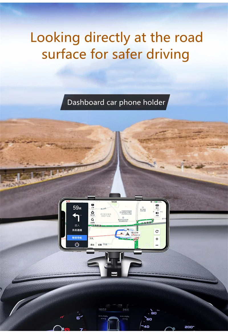 Car Phone Holder Stand Universal Dashboard Car Clip Mount Cell Mobile Phone Support in Car Bracket For iPhone Samsung Xiaomi