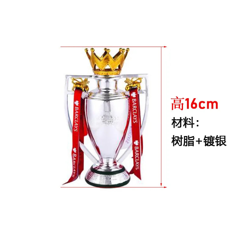 Football Trophy Metal Keychain Soccer Fan Collectible Pendant Gift