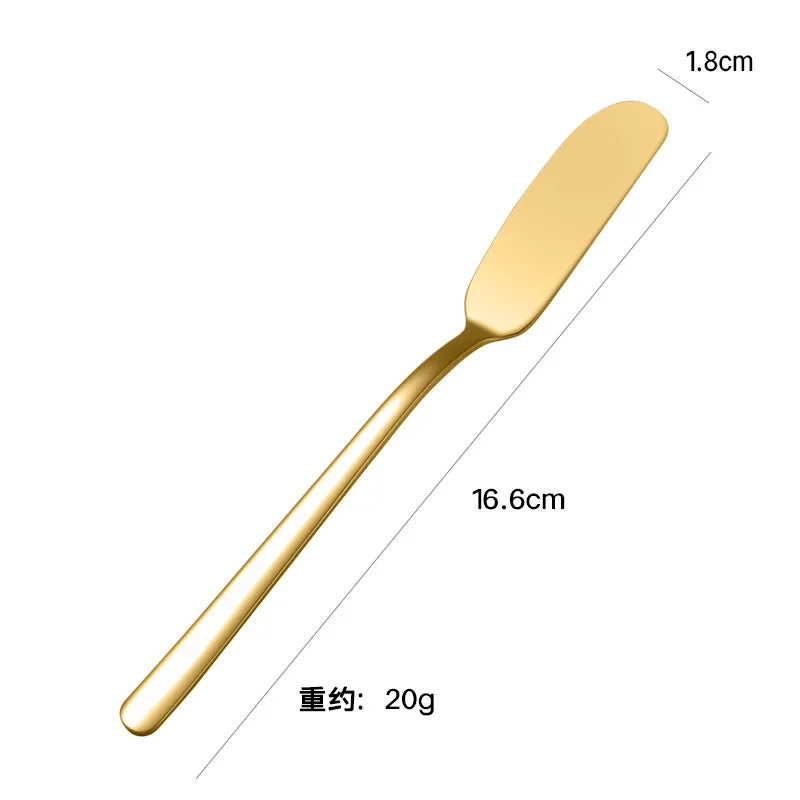 304 Stainless Steel Butter Knife Kitchen Cheese Knife Silver Color Dessert Tools Jam Spreader Utensil Cutlery Kichen Cheese Tool