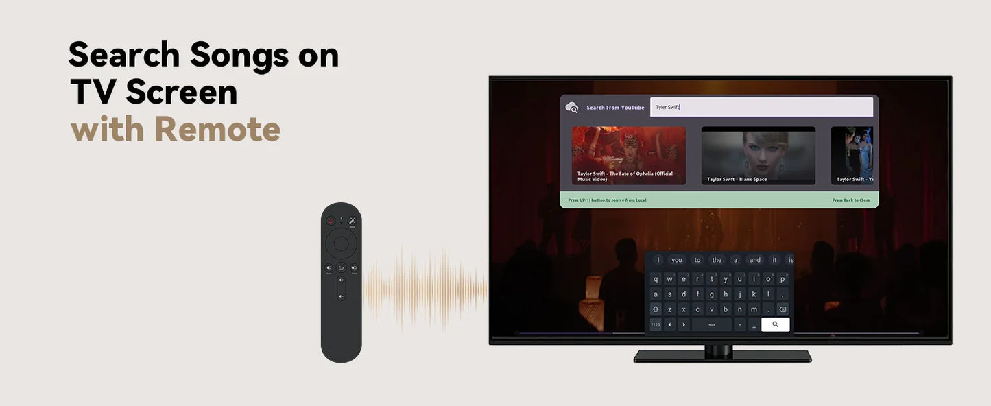 Puremic K3 Karaoke Machine with Dual Wireless Microphones, Rechargeable Dock, HDMI & AUX Support, Unlimited Songs Streaming System