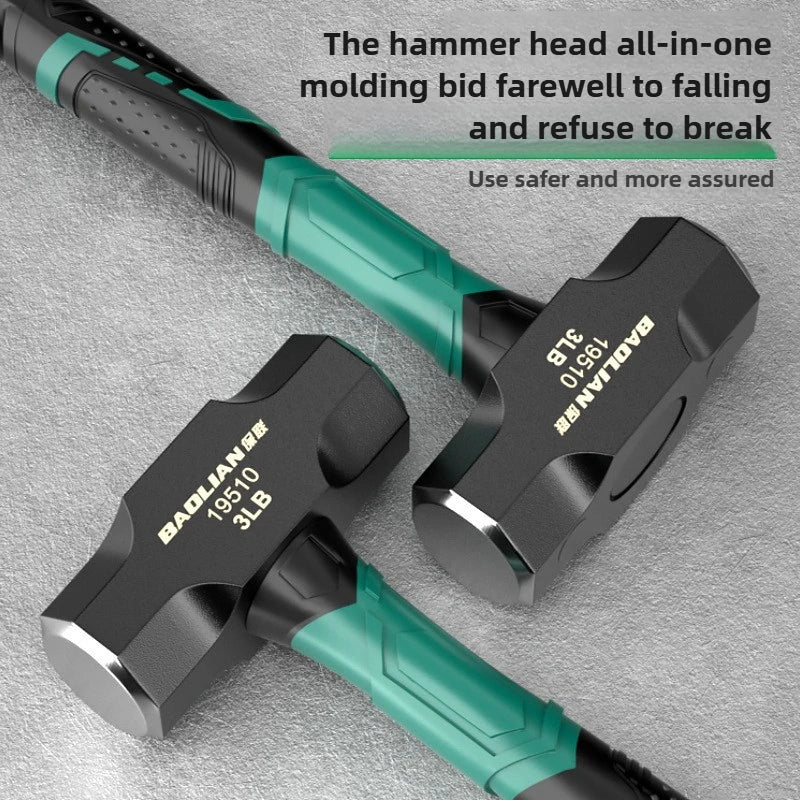 Antirust High Carbon Octagonal Hammer Solid and Multifunctional Household Wall Demolition Woodworking Sledge Hammer Hand Tools