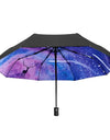 Starry Sky Automatic Umbrella Uv Protection Windproof Strong Umbrella