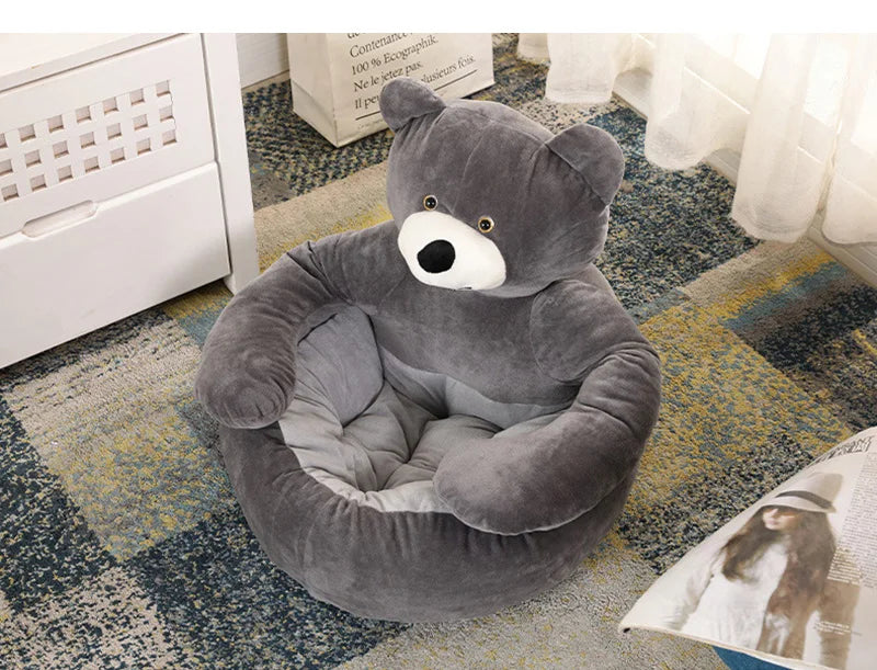 Washable Plush Pet Kennel Bed Sofa for Dogs and Cats
