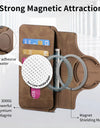 Flip Leather Wallet Case for iPhone 16 15 Pro Max 14 Plus 16E Magsafe Magnetic Detachable Card Slot Holder Cover