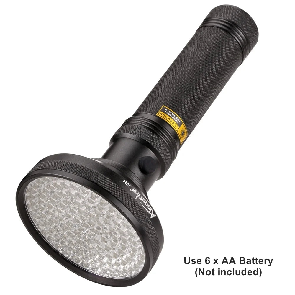 128 LED 395nm UV Blacklight Flashlight