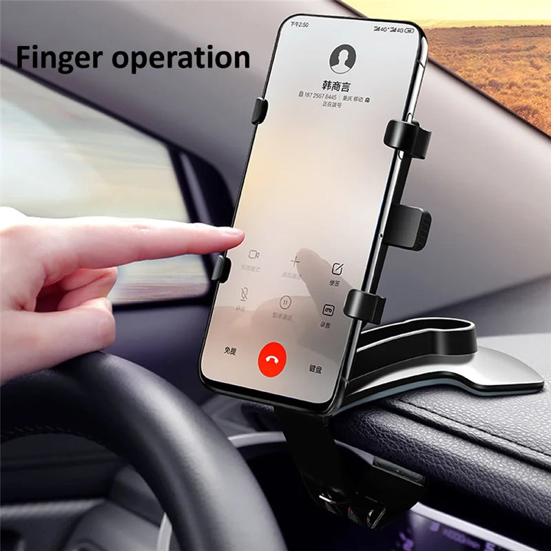 Car Phone Holder Stand Universal Dashboard Car Clip Mount Cell Mobile Phone Support in Car Bracket For iPhone Samsung Xiaomi