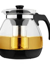 Large Capacity Clear Borosilica Glass Teapot With Stainless Steel Infuser Puer Kettle Heated Container Coffee Tea Pot Maker