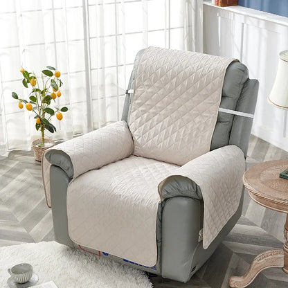 1 Seater Recliner Sofa Cushion Quilted Anti-Slip Recliner Chair Cover Mat Furniture Protector Couch Cover Pet Sofa Cushions