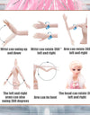 12 Inch/31 Cm Electric Universal Walking Doll With Music And Dance, Wedding Dress Princess