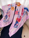 Square Women Scarves Silk Office Ladies Hair Neck Bandanna Headband Foulard Headcloth Muslim Headscarf Female muffler