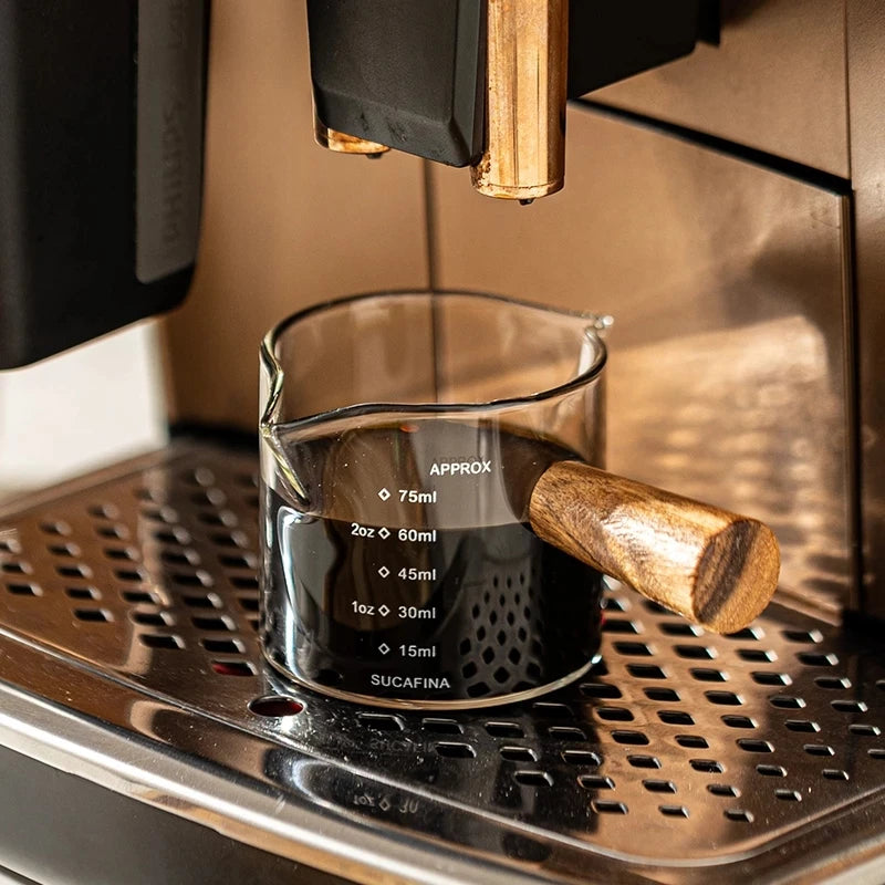 75-500ml Stripe Milk Jug Heat-resistant Glass Cup With Handle Coffee Milk Tea Separator Fair Cup Home Cafe Drinkware Gift