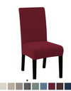 1PC Stretch Dining Chair Covers Polar Fleece Chairs Cover Seat Slipcovers Universal Dust Protector Cover for Hotel Party Banquet