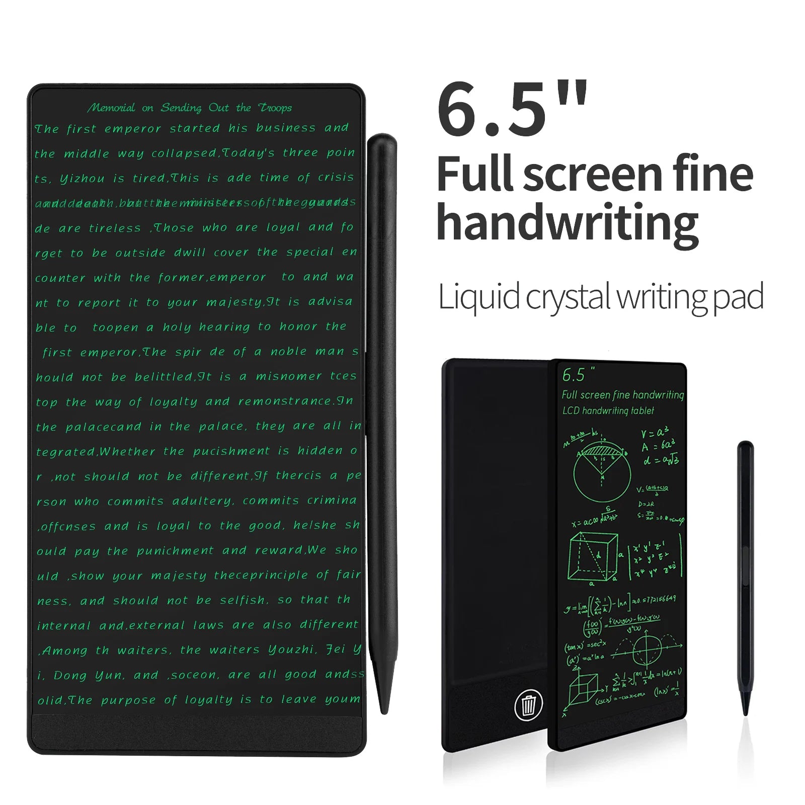 6.5-inch Full Screen Superfine Handwriting LCD Writing Tablet Meeting Content megnetic Sketch Pad Liquid Crystal Drawings Board