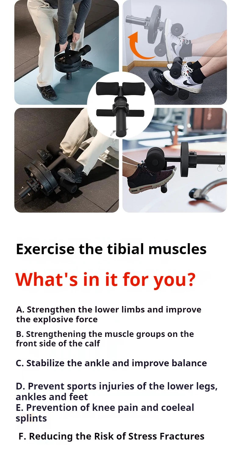 Detachable Cast Iron Leg Lift Ankle Muscle Trainer For Tibialis Anterior Leg Workout Weighted Fitness Equipment New Design