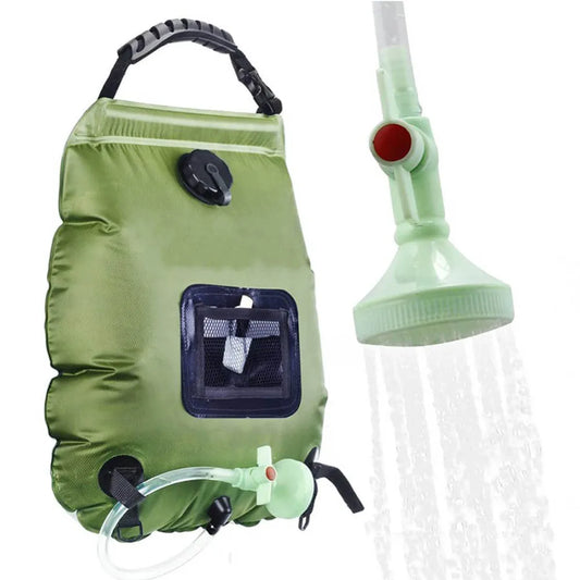 20L Solar Heated Camping Shower Bag with Removable Hose