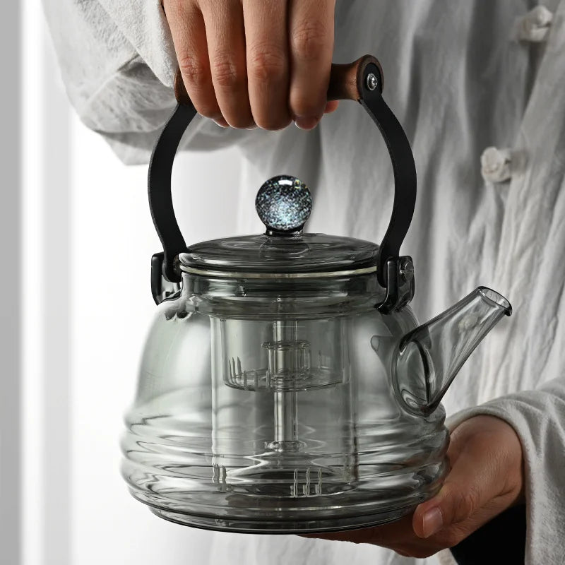 1000ml Stovetop Safe Borosilicate Glass Teapot with Infuser