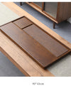 Tea Tray Household Solid Wood Tea Brewing Table Light Luxury High-End Tea Tray Kung Fu Tea Set Office Desk Wooden Tray