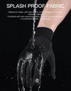Cycling Gloves Black Autumn Winter Warm Touchscreen Nonslip Bike Gloves Motorcycle Gloves Men Outdoor Sports Running Women