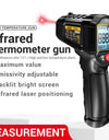 Industrial Handheld Thermometers Car Test Non Contact IR Laser Heat Temperature Gun Point HD Screen for Cooking Tool