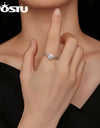 Moissanite Jewelry Real 925 Sterling Silver 1 CT Twist Rings for Women Engagement Luxury Band Ring