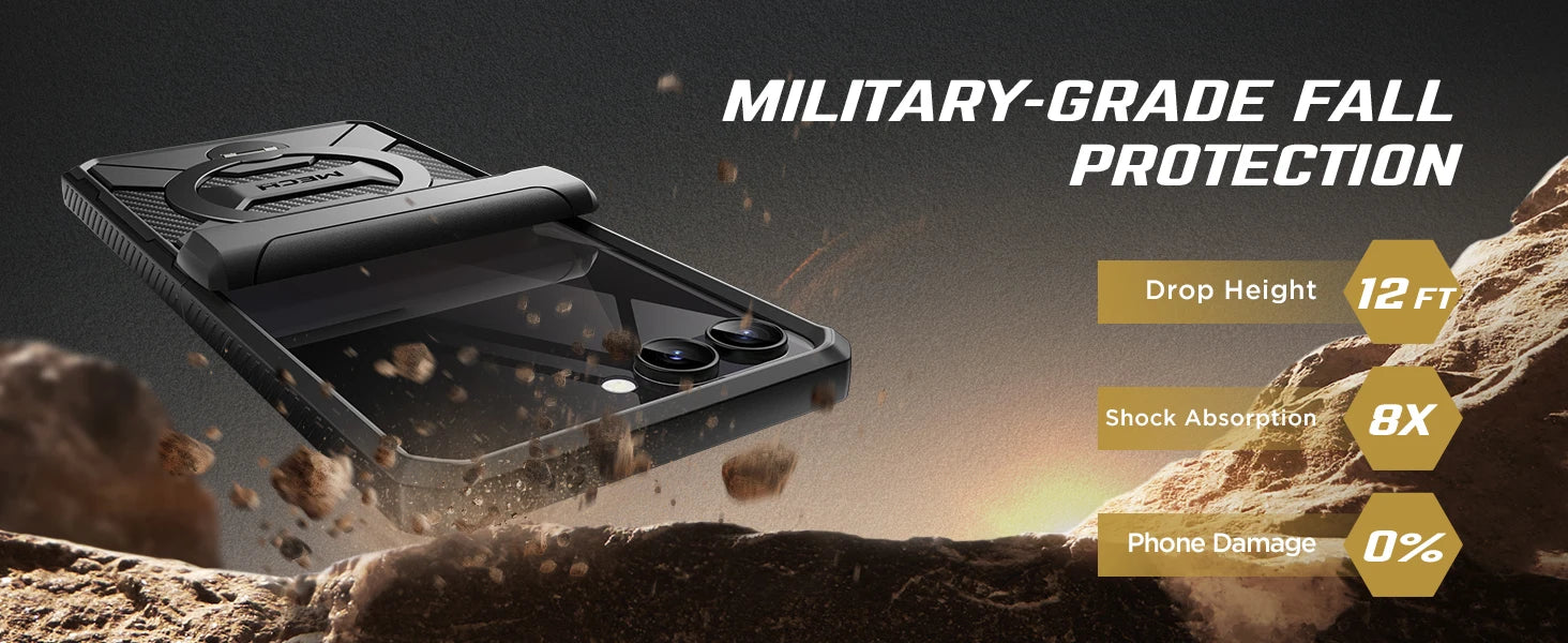 Magsafe  Stand for Z Flip 7 Case with Privacy Screen Protector Full Coverage Hinge Protection Shockproof Slim Phone Case