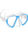 Adult silicone diving glasses professional snorkeling HD swimming tempered glass large frame mask