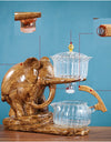 Heat-resistant Glass Teapot With Base Creative Tea Set Elephant Shape Automatic Tea Set Pu'er Oolong Teapot And Cup Set