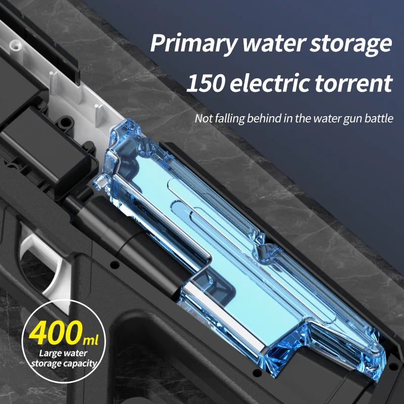 Fully Automatic Electric Water Gun – Rechargeable Continuous Firing Water Blaster for Summer Outdoor Activities