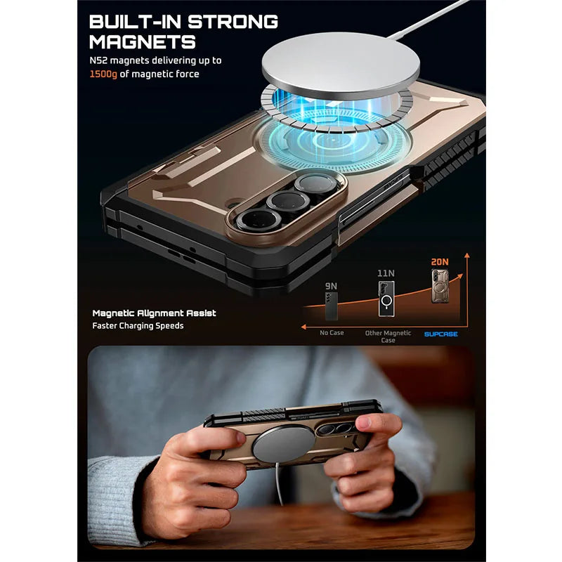 For Samsung Galaxy Z Fold 7 Case UB Grip Anti-Scratch Heavy Duty Rugged  Phone Case with Screen Protector