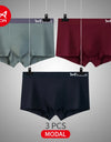 3-Pack Men’s Modal Graphene Boxer Shorts – Antibacterial Crotch, Comfortable Fit