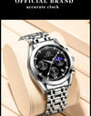 Men Watches Stainless Steel Top Luxury Fashion Business Wristwatch Waterproof Luminous Quartz Watches