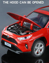 1:24 Scale RAV4 Camry Model Car Toy Metal Diecast Simulation Collection Sound & Light Vehicles Models Hobby Ornaments Gifts
