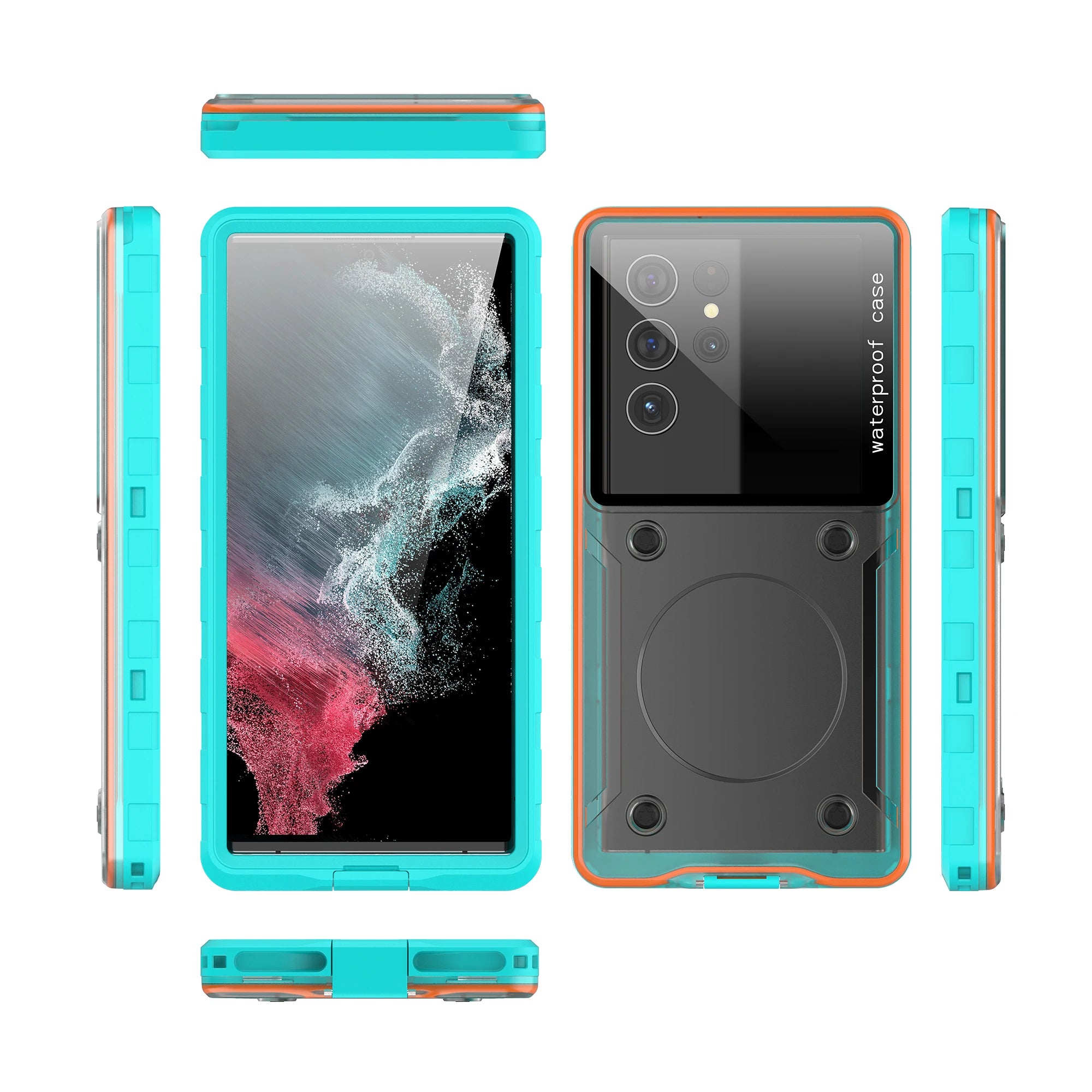 Transparent Universal 6.9-inch Underwater Touch Screen Dust and Drop Protection IP68 Waterproof Phone Case