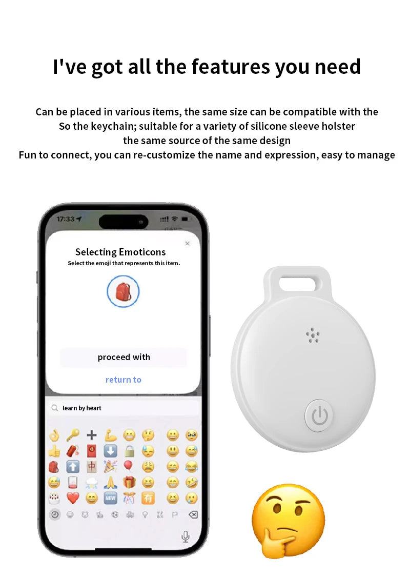 Mini Global Position Systm Tracker Works With iOS Find My APP MFI Smart Tag Key Finder Anti Lost Global Locator For Wallet Car Luggage Pet