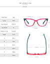 Prescription glasses lunette reading glasses blue light blocking women's eyepieces blue filter
