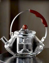 Kung Fu Tea Set Beam Glass Teapot Pottery Stove Tea Water Separation Tea Pot Cooking and Steaming Dual Purpose Tea Kettle