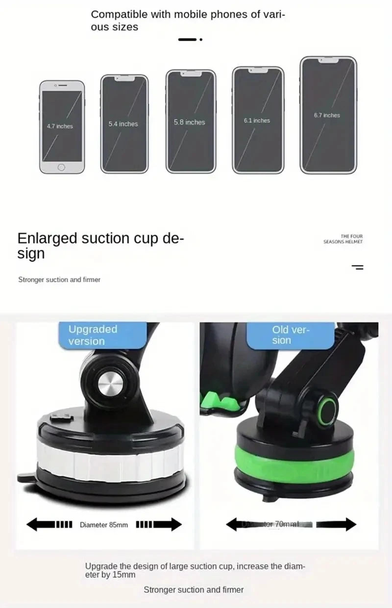 Car Phone Holder Stand Universal Dashboard Car Clip Mount Bracket Sucker Cup Car Mobile Phone Support in Car For All Phones