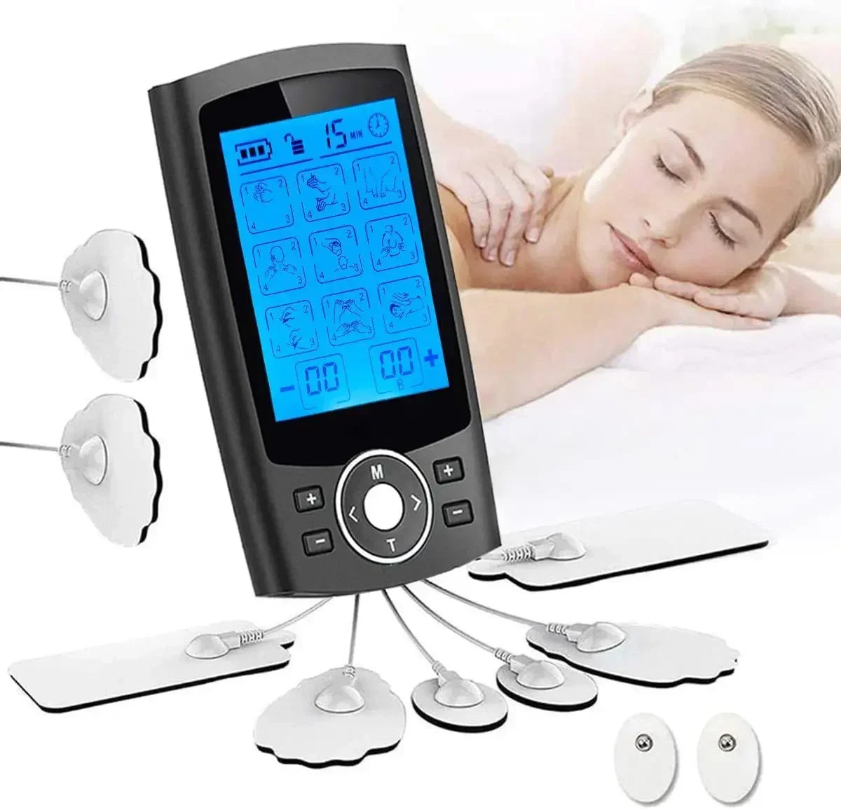 Tens Muscle Stimulator 36-Mode Electric EMS Acupuncture Body Massage Digital Therapy Slimming Machine Electrostimulator