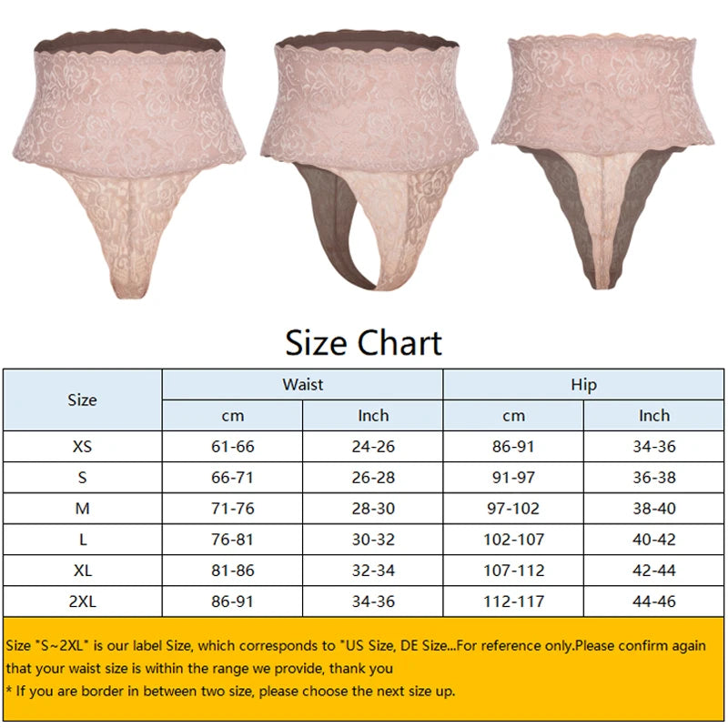 High Rise Body Shaper Shorts Shapewear Thong for Women Floral Lace Panties Tummy Control Slimming Seamless Underwear Butt Lifter