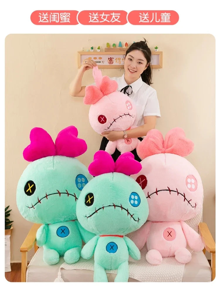 Oversize 100cm Disney Stitch Little Monster Friends Plush Toys Scrump Cartoon Soft Stuffed Dolls Plush Pillow Kids Birthday Gift