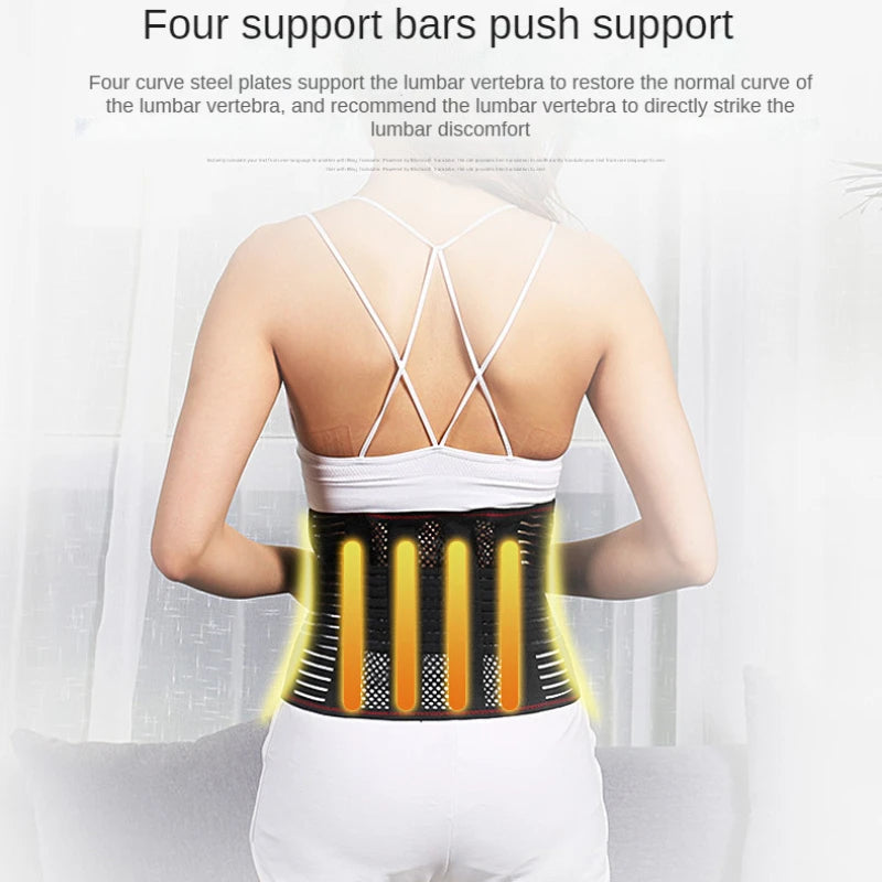 Adjustable Waist Trainer Belt Men Women Lower Back Brace Spine Support Waist Belt Orthopedic Breathable Lumbar Corset