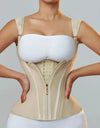 Fajas Colombianas Shapewear Women Double Compression Waist Trainer Corset Adjustable Zipper and Hook-eyes Flat Belly Body Shaper